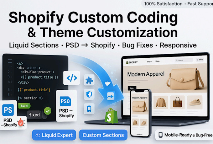 create shopify custom coding custom shopify section